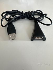 Connettore USB prolunga lunghezza 150 cm nero