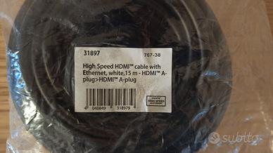 CAVO HDMI 3D con connettori Ethernet HDMI 15m