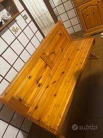 Cassapanca con portaoggetti