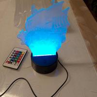 Lampada 3D One Piece 