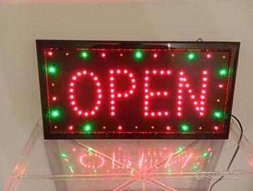 Cartello luminoso OPEN