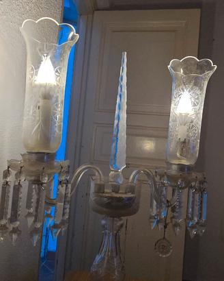 lampada cristallo di boemia