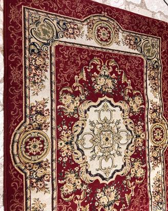 Tappeto persiano bordeaux e panna 1,80 x 1,20 m
