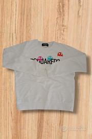 felpa bianca Dsquared2 originale taglia M uomo 