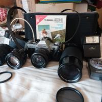 Macchina fotografica CANON AE1 analogica+accessori