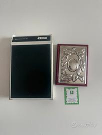Agendina telefonica vintage cm12x8 argento