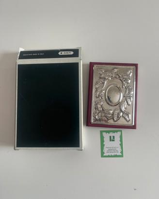 Agendina telefonica vintage cm12x8 argento