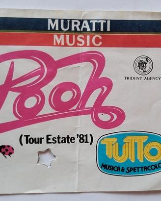POOH BIGLIETTO USATO VECCHIO CONCERTO 
