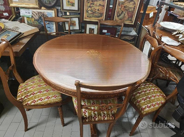 Set da Pranzo Classico Intarsiato