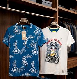 2 T-shirt da uomo taglia M Piombo e Yes Zee