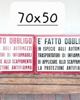 cartelli vintage officina 