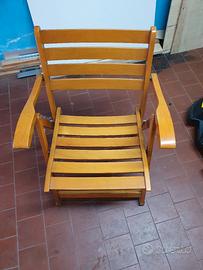 Sedia legno da giardino