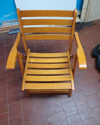 Sedia legno da giardino