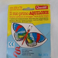 Aquilone Pilotabile con manici ,farfalla. Nuovo