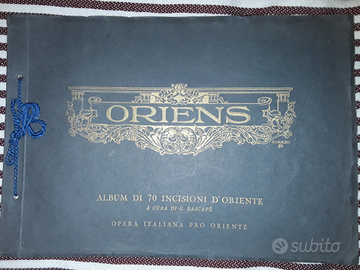 ORIENS album 70 incisioni d'oriente 1929 spedito
