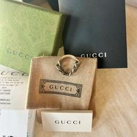 Anello gucci argento smalto nero