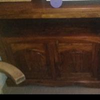 mobile porta TV etnico in legno 