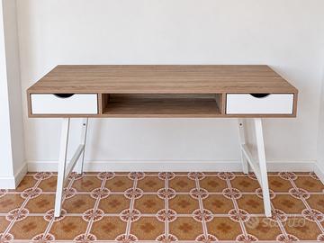 Scrivania rovere bianco moderna