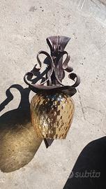 Lampada in ferro rustica 