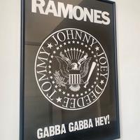 Ramones quadro con plexiglass  e poster