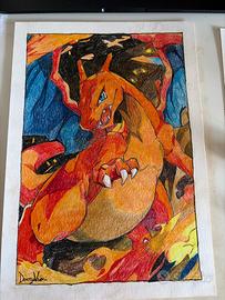 Disegno fatto a mano Pokemon - Charizard