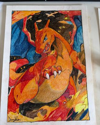 Disegno fatto a mano Pokemon - Charizard