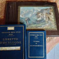 lotto due album fotografici+due Tessere Università