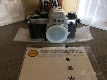 Nikon FA chrome corpo macchina