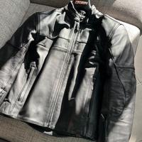 Giubbotto moto MTech da donna in pelle