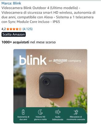 blink videocitofono e telecamera