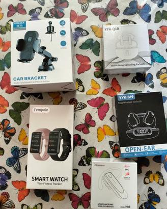 Cuffie bluetooth supporto smartphone smartwatch 