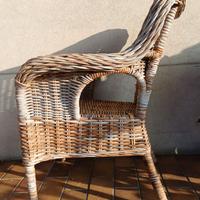 Poltrone rattan ikea