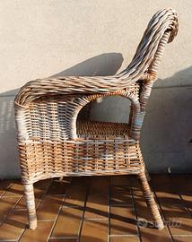 Poltrone rattan ikea