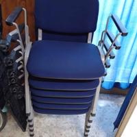 sedia con ribaltina/tavoletta 