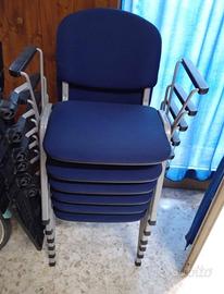 sedia con ribaltina/tavoletta 