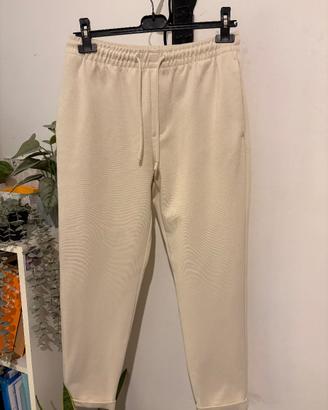 Pantaloni Jogger Zara Uomo Beige / Taglia M