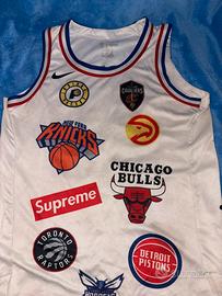 canotta nike x supreme bianca vintage