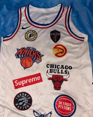 canotta nike x supreme bianca vintage