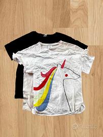 Lotto 3 t-shirt bambina 9-10 anni Zara OVS