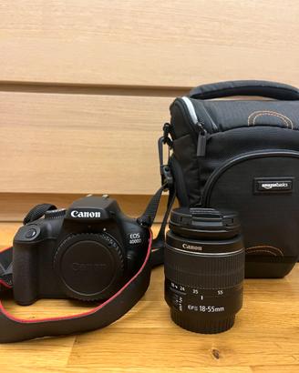 Canon EOS 4000D - Soli 1090 scatti + Borsa