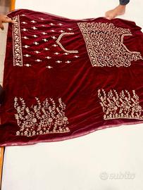 Lehenga Choli tradizionale indiano da cerimonia 