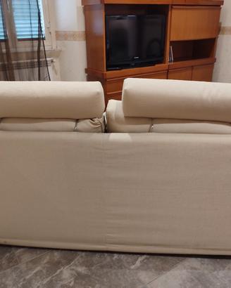 divano Letto con puff poggia gambe Poltrone Sofa'
