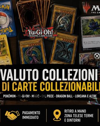 Carte Pokémon, Yu-Gi-Oh!, Magic, One Piece e tcg