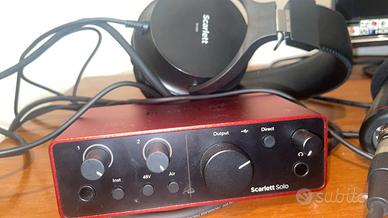 Registratore  musicale cuffie microfono e decoder