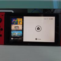 Nintendo switch red con giochi e accessori