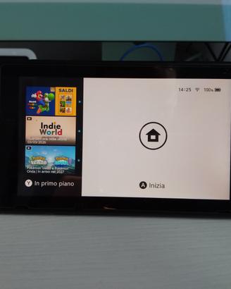 Nintendo switch red con giochi e accessori