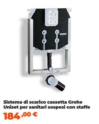 wc sospeso più cassetta completa 