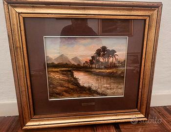 Quadro - olio su tela originale Hassan El  Banna