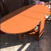 Tavolo pieghevole noce Foppapedretti 165x90