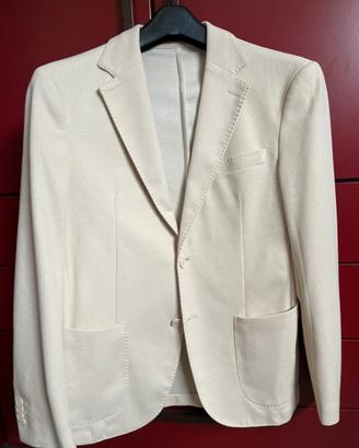 Giacca estiva uomo Tg 48 off-white/avorio